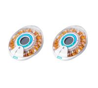 Aboiled 2X Automatic Pill Dispenser for Elderly with Alarm, 28-Day Electronic Locked Pill Box, Sound&Light Reminders