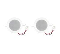 Aboiled 2X Bathroom 3Inch 8Ohm 6W Passive Ceiling Speaker Moisture-Proof in-Ceiling Speaker Sound Quality Background