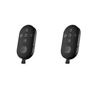 Aboiled 2X Bluetooth5.0 Mobile Phone Remote Control Button for Phone Selfie Shutter E-Book Page Turning Wireless ControllerA