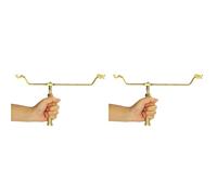 Aboiled 2X Copper Dowsing Rods Divining Rod,Solid Copper and Brass Dragon Seeking Tools for Detect Gold, Water Witching