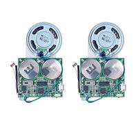 Aboiled 2X DIY Light Sensor Sound Module, Micro-USB Recordable Sound Chip 8M Memory Speaker Talking Programmable