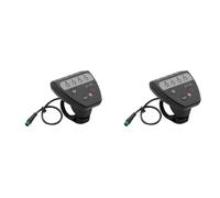 Aboiled 2X Electric Bicycle 36V48V LED G20 Meter Control Panel Display for Ebike 5 Pin Waterproof Plug Connector