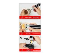 Aboiled 2X Electric USB Mini Drill Kit USB Drill Rotary Tools Engraver Pen Drilling Jewelry Tools with Drill Bits Power Tools