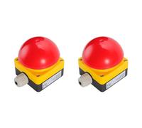 Aboiled 2X Foot/Hand Switch IP65 EFAK Mushroom Head Emergency Stop Push Button Switch Self-Locking Self-Resetting Anti-Sho A