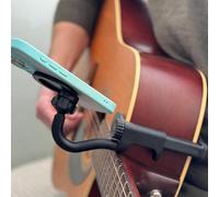 Aboiled 2X Guitar Phone Holder, Adjustable Guitar Stand, Guitar Phone Holder Mount for Live Streaming Teaching Video Recording