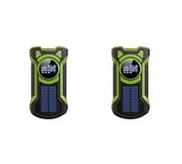Aboiled 2X Hand Crank Solar Radio Portable AM/FM/NOAA Weather Radio with LED Flashlight Bluetooth 5.0 Speaker Emergency Radio-C