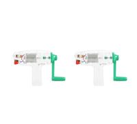 Aboiled 2X Kids Hand Crank Generator 6.3V 0.2A Electricity Generator Emergency Power Supply Mechanical Dynamo for Kids Science