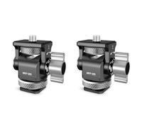 Aboiled 2X Mini Monitor Mount Tripod Head Cold Shoe Adapter 1/4 Inch for Mounting Camera Monitor Flash Microphone LED Fill Light