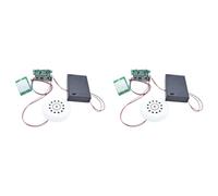 Aboiled 2X MP3 Music Voice Player Kit Recording Module with PIR Infrared Sensor Supports USB Download Without TF Card DIY