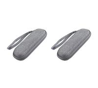 Aboiled 2X Portable M2 SSD Box Storage Bag Travel Case Storage Bag Carrying Box SSD Case Replacement Accessories Gray