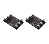 Aboiled 2X V-Slot Gantry Plate Set 20-80mm Gantry Plate with 6 Wheels for 3D Printer Part CNC Machine Parts