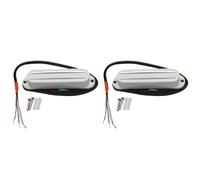 Aboiled 2X White Humbuckers Single Coil Pickups Humbuckers for Single Size Pickups Electric Guitar