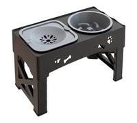 Aboiled 3 in 1 Pet Feeder Slow Feed Bowls Double Bowls Foldable with 5 Adjustable Height Suitable for Pets of Different Heights