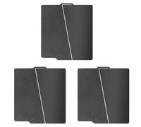 Aboiled 3 Set 257x257mm Black PEI Double Sided Build Plate for -Lab A1/X1C/X1/X1E/P1P/P1S, Smooth PEI&Textured PEI Plate