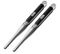 Aboiled 304 Stainless Steel Steak Clip Kitchen Tools Pancake Grill Shovel Clip Barbecue Tongs Fried Fish Shovel Clip Black