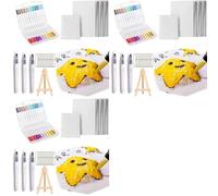 Aboiled 30x Magic Puffy Paint,3D Drawing Magic Canvas Sponge,Foam Texture Painting Kit,Puffy Popcorn Drawing Texture Painting