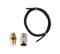 Aboiled 3D Printer Upgrade Kit with KJH04-M6 & PC4-01 Pneumatic Connectors 1M PTFE Tube for 1.75mm Bowden Extruder Black