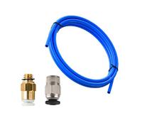 Aboiled 3D Printer Upgrade Kit with KJH04-M6 & PC4-01 Pneumatic Connectors 1M PTFE Tube for 1.75mm Bowden Extruder Blue