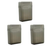 Aboiled 3pcs 2.5 Inch SSD HDD Enclosure Case Hard Drive Disk Protective Case Enclosure Box for Solid State Drive Case(Black)