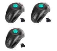 Aboiled 3X 2.4G Wireless Air Mouse Ergonomic Trackball Handheld Finger USB Mouse USB Optical Trackball Mice