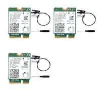 Aboiled 3X 9560NGW WiFi Card+6XAntenna 1730Mbps Wireless 9560AC 2.4G 5G Dual Band BT 5.0 802.11Ac M.2 CNVI 9560NGW Wireless Card