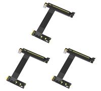 Aboiled 3X M.2 NGFF Key M to PCI-E 16x Graphics Card Riser Adapter Card,Nvme to PCI-Express 16X Extension Cable(Right Direction)