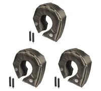 Aboiled 3X T3 Racing Turbo Blanket Heat Shield Charger Cover with Locking Spring for T25 T28 GT25 CT26 GT28 GT30 GT32 GT35 GT37
