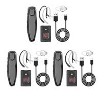 Aboiled 3X Walkie Talkie Wireless Bluetooth PTT Headset Earpiece Hands-Free K Plug for Microphone Headset -888S K5