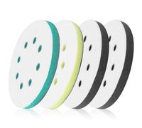 Aboiled 4 Pack Foam Sanding Pads for Orbital Sander, 5 Inch 8 Holes Orbital Sander Surfprep Foam Pad