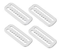 Aboiled 4-Piece Serrated Belt Buckle for Diving Webbing, Japanese Slide Stopper for Outdoor Use