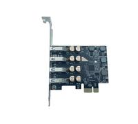 Aboiled 4 Port USB 3.0 PCIE Expansion Card PCI Express X1 to 4-Port USB3.0 Adapter 5Gb USB HUB Controller for Desktop