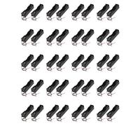 Aboiled 40 Pcs Black 18650 Flat Tip Batteries Battery Holder Case W Wire Leads