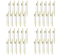 Aboiled 40 Pcs Pen Kits for Wood Turning 7mm Slimline Pen Twist Kit with Refill Lathe Turning Supplies Gold