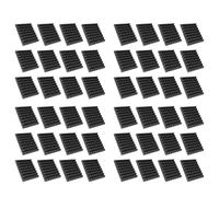 Aboiled 48 Pack Pyramid Sound Proof Foam Panels with Self-Adhesive, 12x12x2Inch Acoustic Foam Panels of High Density (Black)