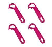 Aboiled 4pcs Can Openers Ring-Pull Can Openers Can Easily Open Cans,Rose Red