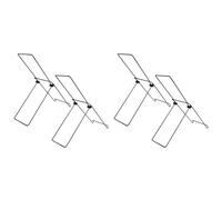 Aboiled 4pcs Garden Solar Panel Stand Solar Panel Holder Steel Panel Mobile Rack Foldable Solar Panel Support Bracket