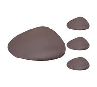 Aboiled 4Pcs Placemats for Table Waterproof Non-Slip Coaster Leather Place Kitchen Accessories,Brown
