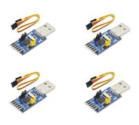 Aboiled 4X CH341T Two-in-One Module USB to I2C IIC UART USB to TTL Single-Chip Serial Port Downloader