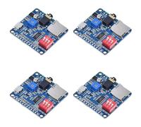 Aboiled 4X DY-SV5W Voice Playback Module for MP3 Music Player Voice Playback Amplifier 5W SD/TF Card Integrated UART I/O Trigger