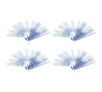 Aboiled 4X Plastic Feeler Gauge 0.05-2mm Thickness Measuring Tools 20 in 1 Feeler Gauge for Measuring Gaps