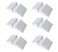 Aboiled 6 Pcs Pet Gate Support Feet Freestanding Dog Stabilizer Feet Plastic Triangle Reinforcement Configurable Isolation Fence