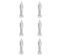 Aboiled 6 Pcs Stainless Steel Speaker Spikes Hifi Audio AMP Subwoofer Isolation Stand Foot Cone Adjustable Height M6