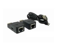 Aboiled 60M RJ45 to -Compatible Adapter No Loss 1080P Ethernet to -Compatible Extender with USB Power Cable over Cat6