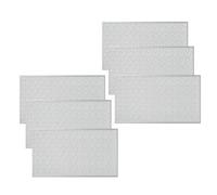 Aboiled 6Pcs Rectangular Woven Table Mat Slip 18x12 Inches Textured Scratch Proof PVC Table Mats, for Kitchen Home Decor C