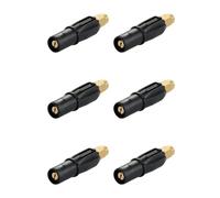 Aboiled 6X Brass Fan-Shaped Snow Foam Nozzle Self-Priming Nozzle for High Pressure Washer Generator Car Cleaning Accessory G1/4