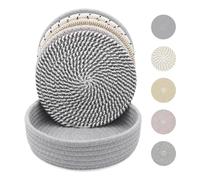 Aboiled 7 Inch Trivets for Hot Dishes Thick Heat Large Coaster, Hot Pots and Pans, Fit for Table B