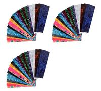 Aboiled 75X DIY Guitar Pick Punch Sheets Musicians Celluloid Guitar Pick Strips Three Thickness By 0.46/0.71/0.96cm Random Color