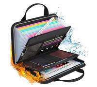 Aboiled Accordion File Organizer, Waterproof Fireproof 14.6x10.2in File Organizer with 12 Folder for Academic, Business