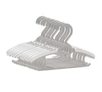 Aboiled Adjustable Baby Hangers, 11″- 14.5″ Non-Slip Plastic Hangers for Kids, Space-Saving Design 10-Pack for Nursery Closets