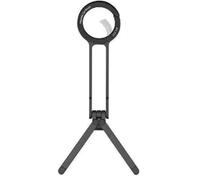 Aboiled Alloy Phone Tripod Carabiner-Mounted for Phone Portable Dual-Sided Magnetic Tripod Desk Mount Phone Handle Holder